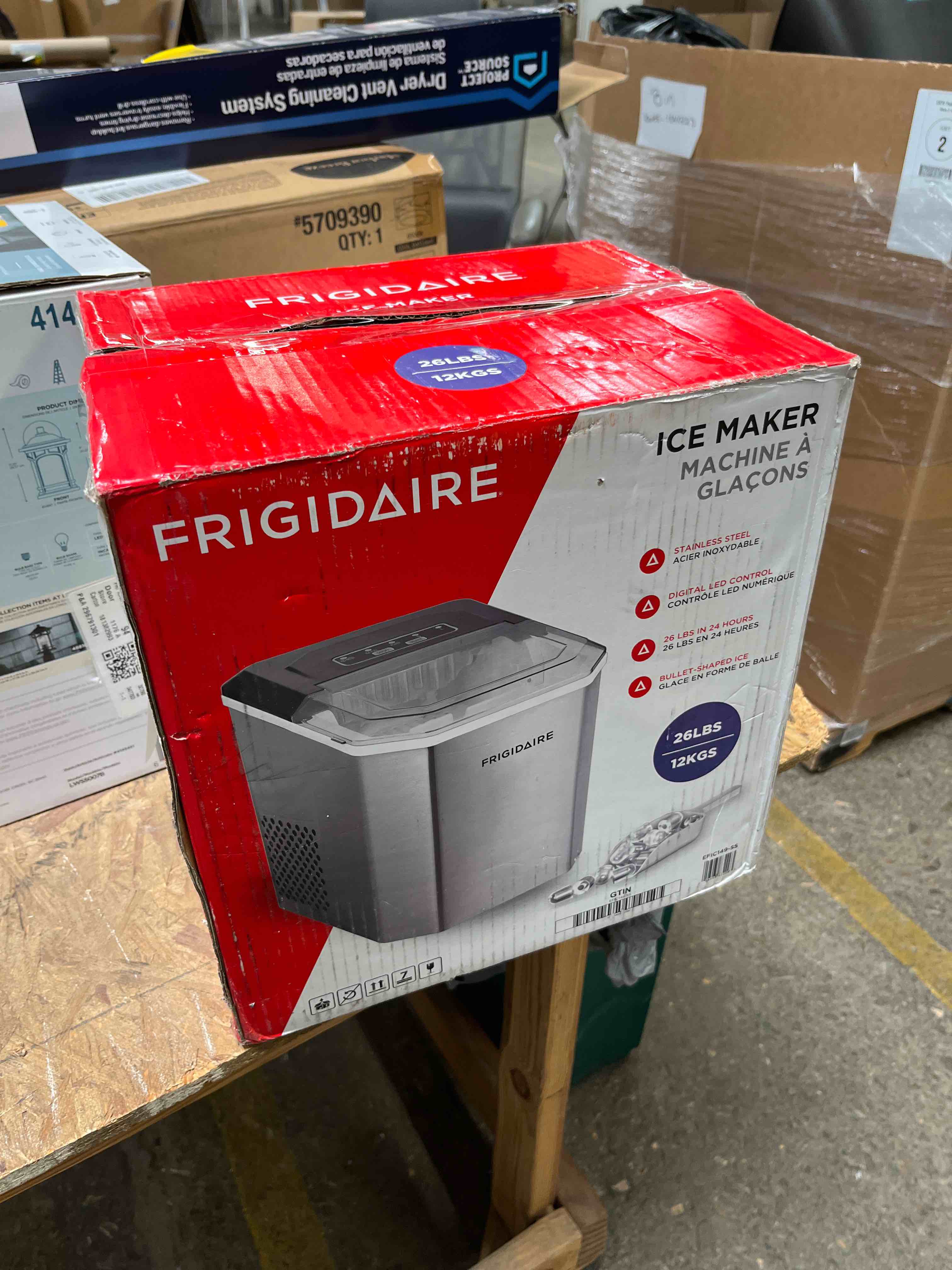 frigidaire ice maker 26 lbs