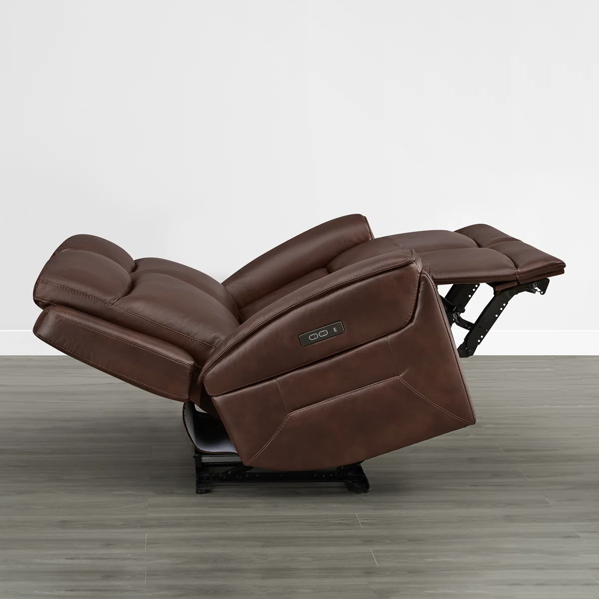 Super Zero-Gravity Genuine Leather Dual Motor Power Sofa With Power Headrest
