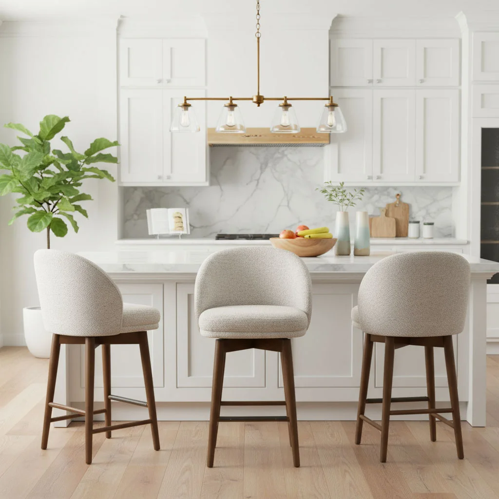 Swivel Upholstered Counter Stool