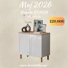 Bohem 90cm Side Board White