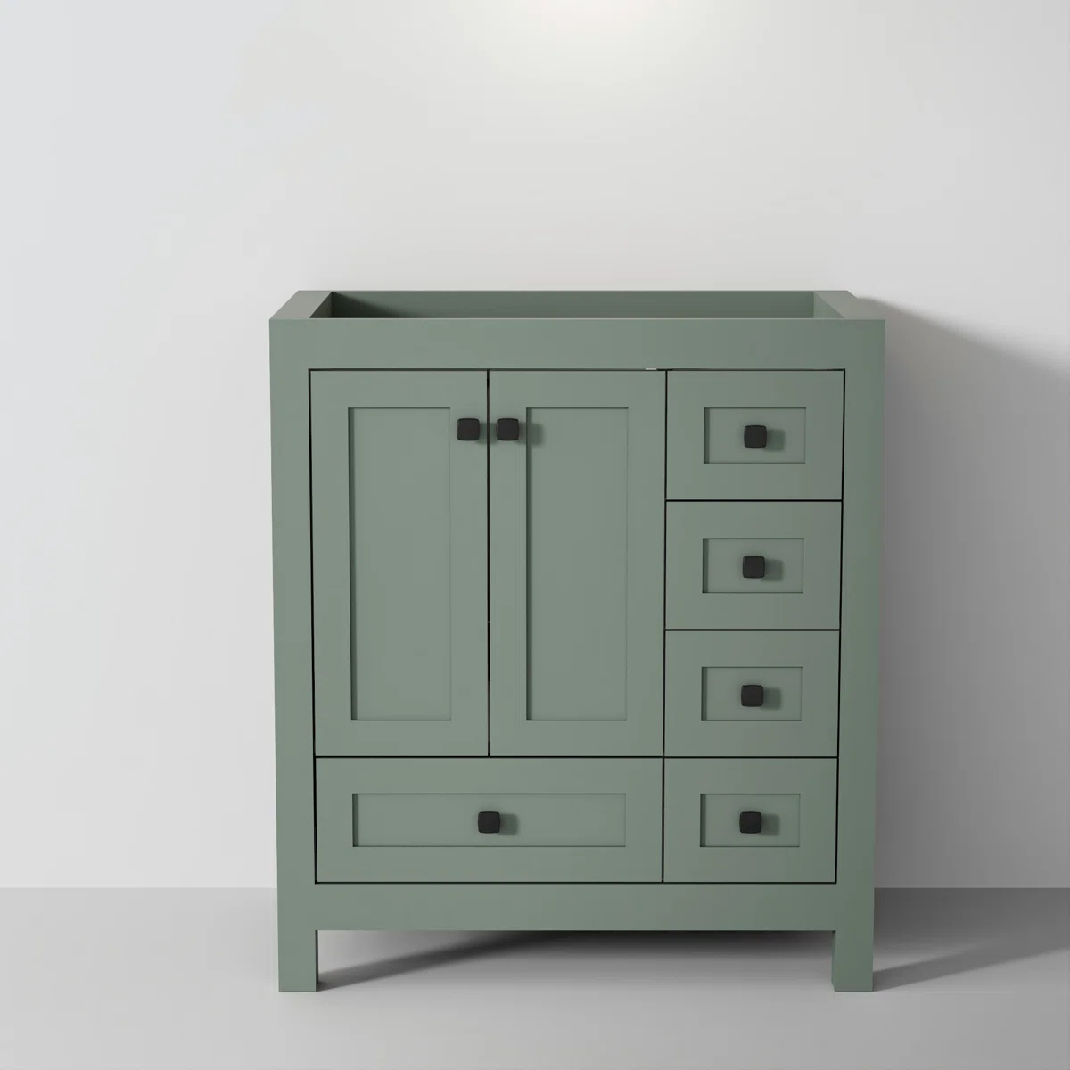 30" Freestanding Single Bathroom Vanity Base Only, Sink Top Not Included