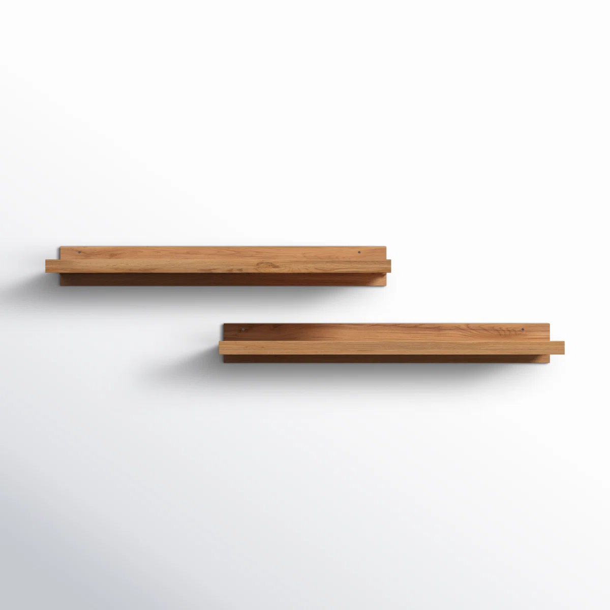 Calhern 2 Piece Pine Solid Wood Floating Shelf