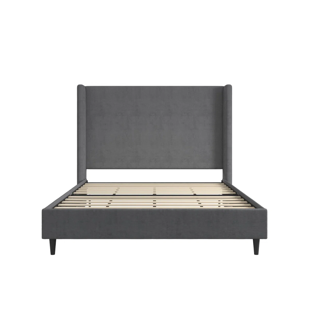 Ana Upholstered Wingback Platform Bed