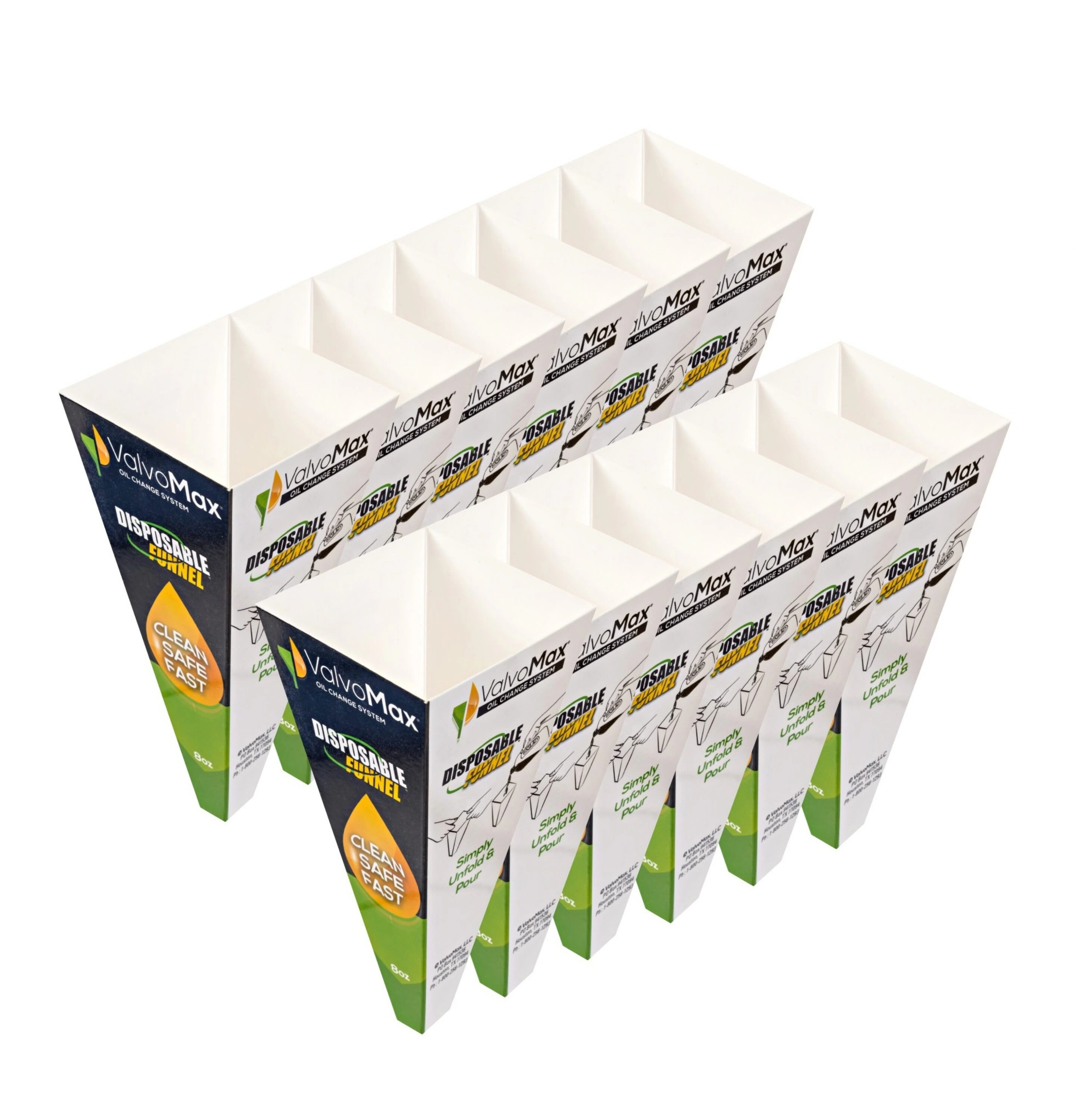 ValvoMax 8oz Funnels (12)