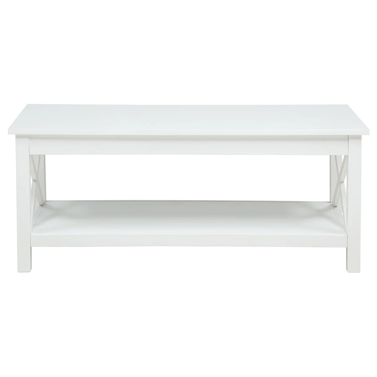 Skyview 44-inch Rectangular Lift Top Coffee Table White