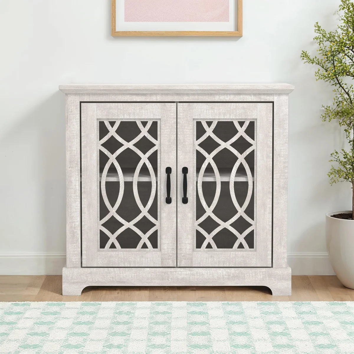 Eleana 32.4" W 2-Door Accent Cabinet
