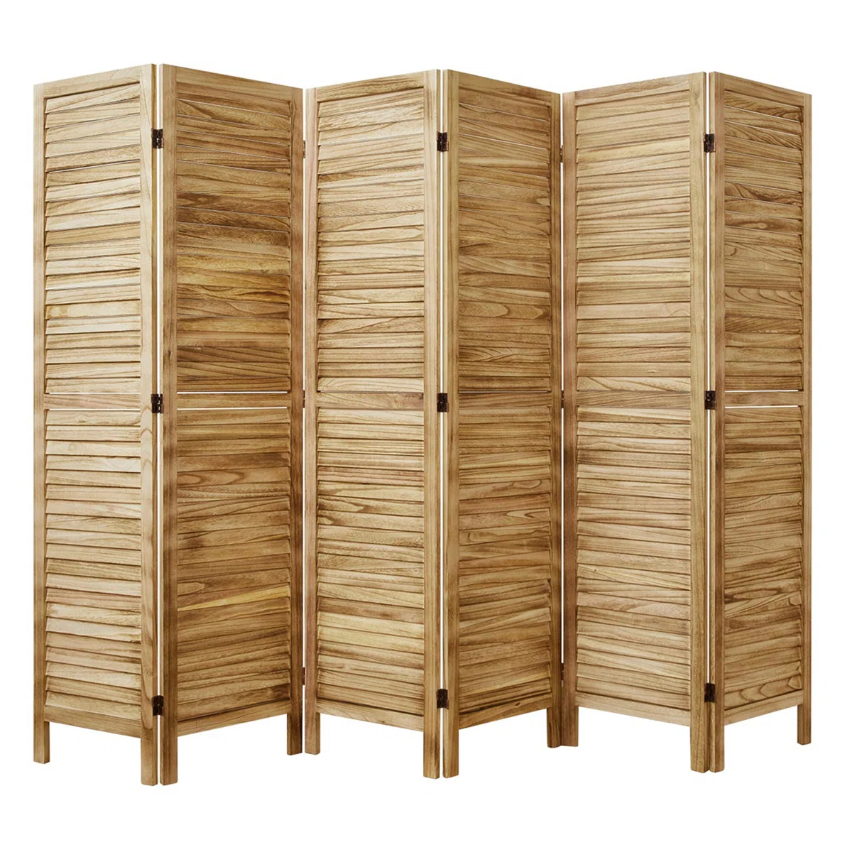 Room Dividers and Folding Privacy Screens, Wood Louvered Separators Divider Wall for Home Office Bedroom