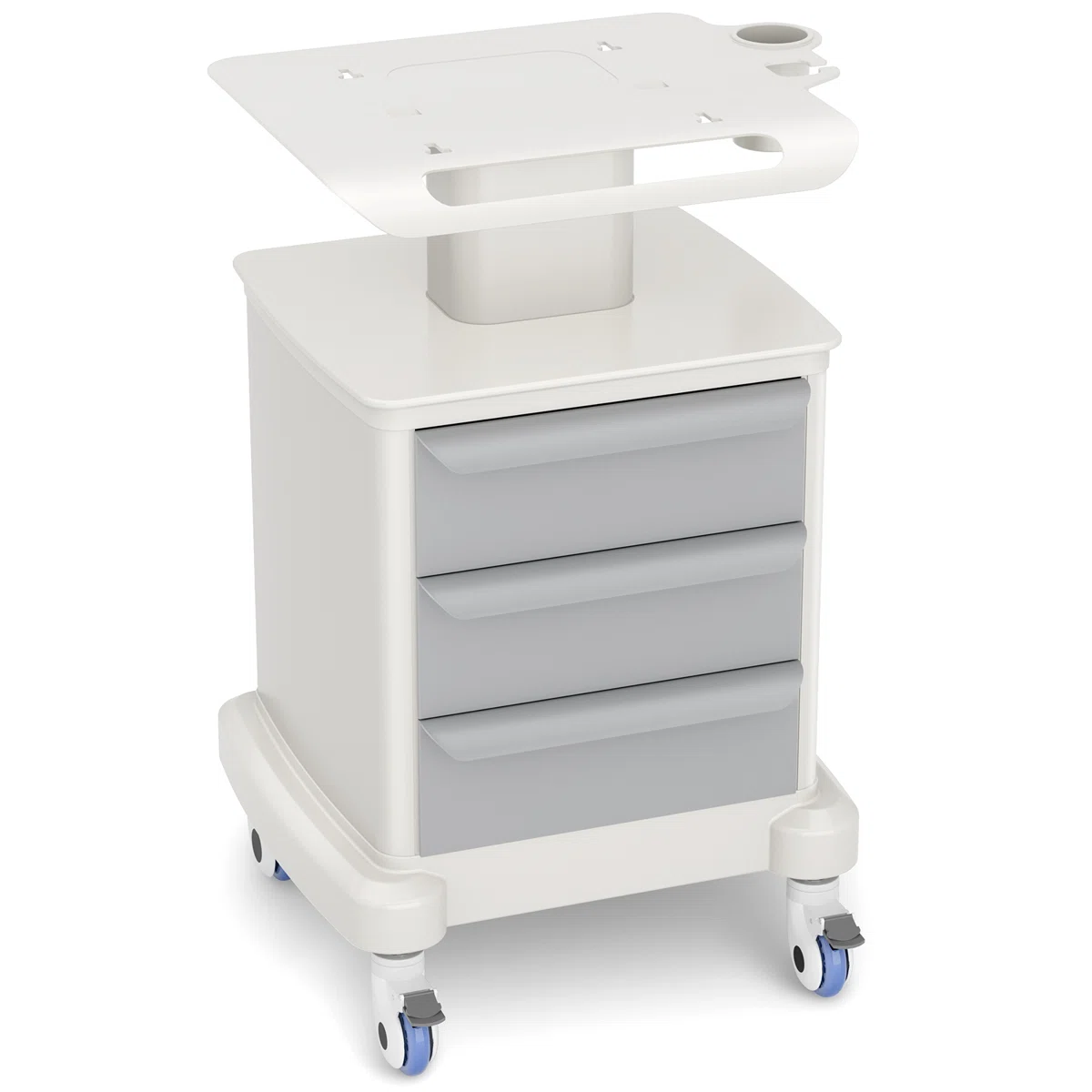 Mobile Ultrasound Cart, Medical Trolley Carts 110 lbs Ultrasound Carts with 4 Universal Wheels Art Storage Cabinet Cart 3 Layers Drawers Rolling Cart for Spa Beauty, Office, Bedroom, Coffee Bar