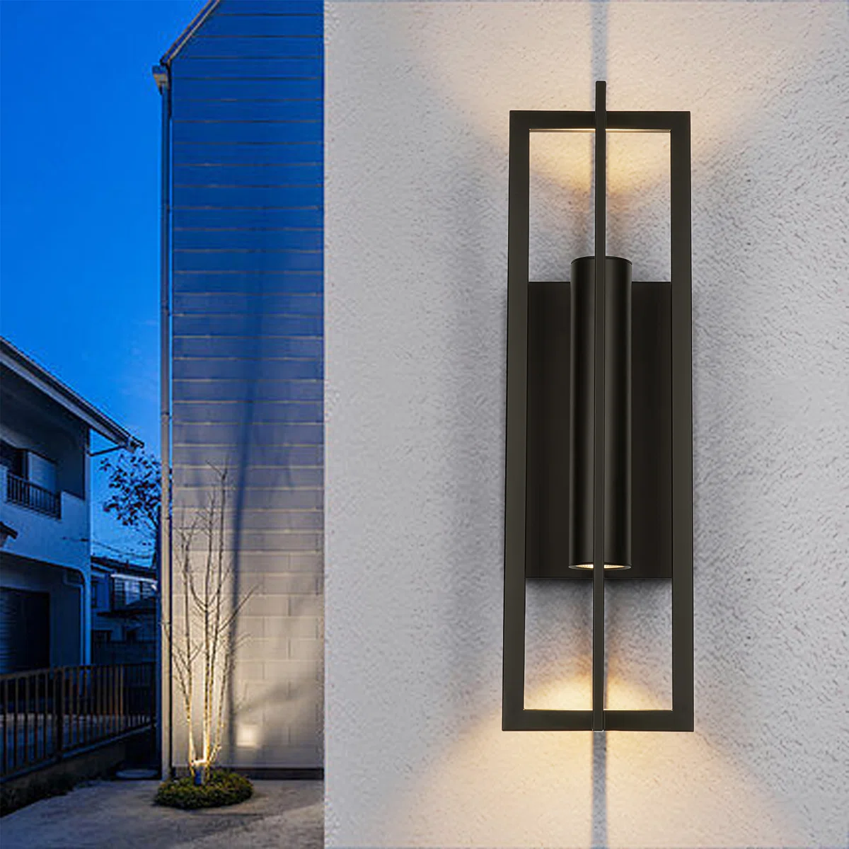 1-Light Dimmable LED Outdoor Wall Light