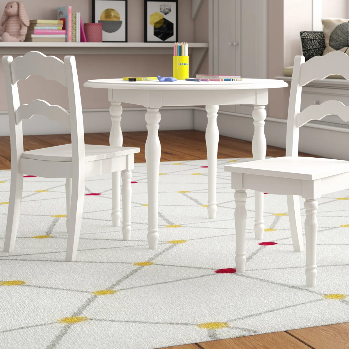 (Incomplete)Kirbee Kids 3 Piece Table and Chair Set