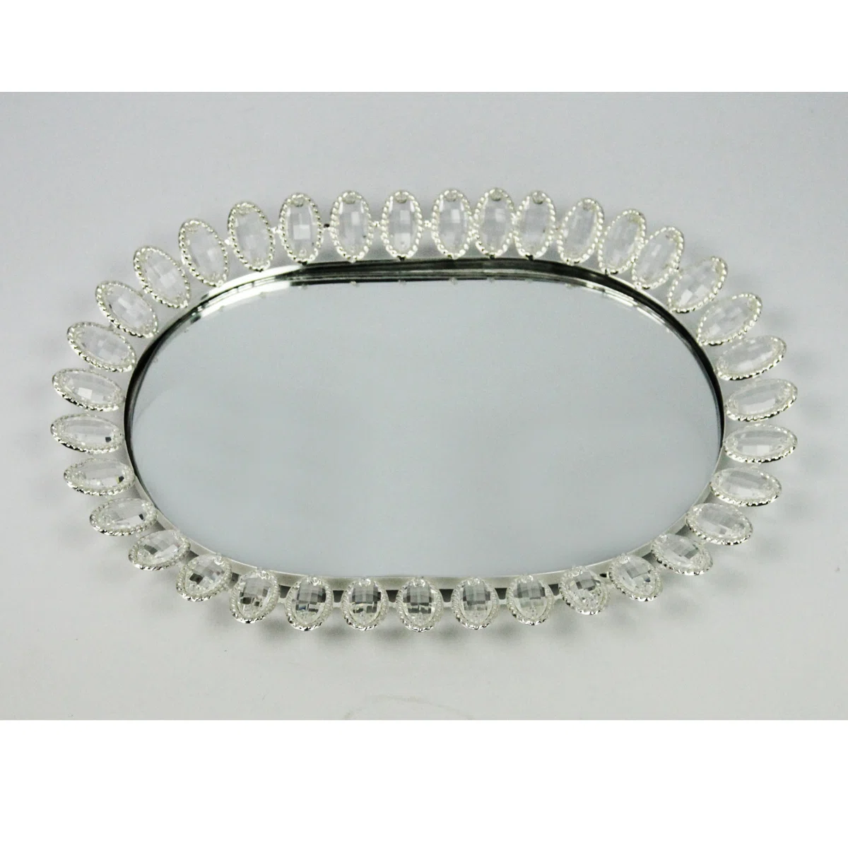 Bogner Oval Crystal Embellished Serving Tray