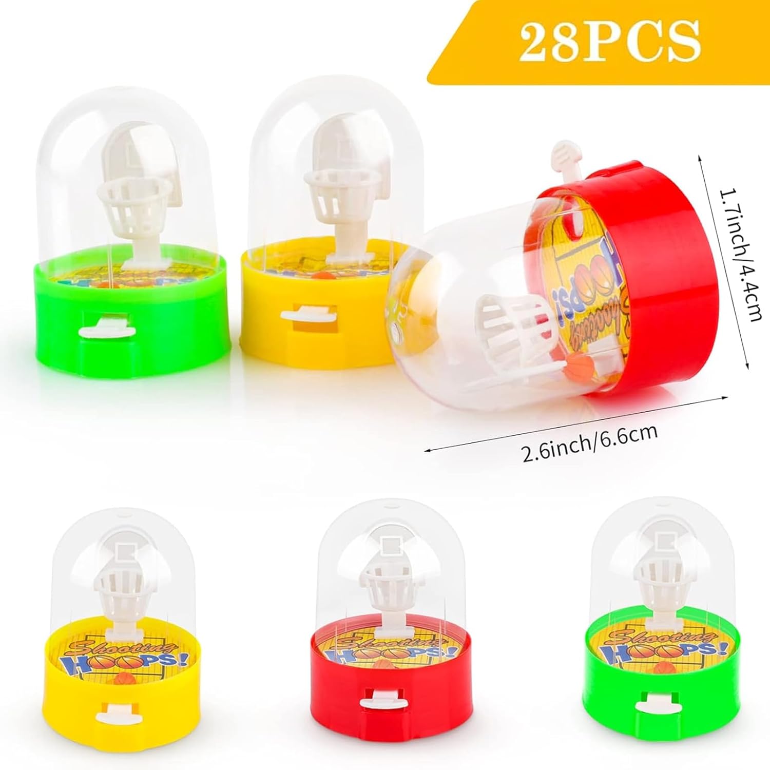 Mini Basketball Games 28pcs Finger Basketball Shooting Games Basketballs Party Favor Toys for Kids 8-12 Desktop Table Toys Hoop Fidget Game Space Birthday Party Decorations Supplies