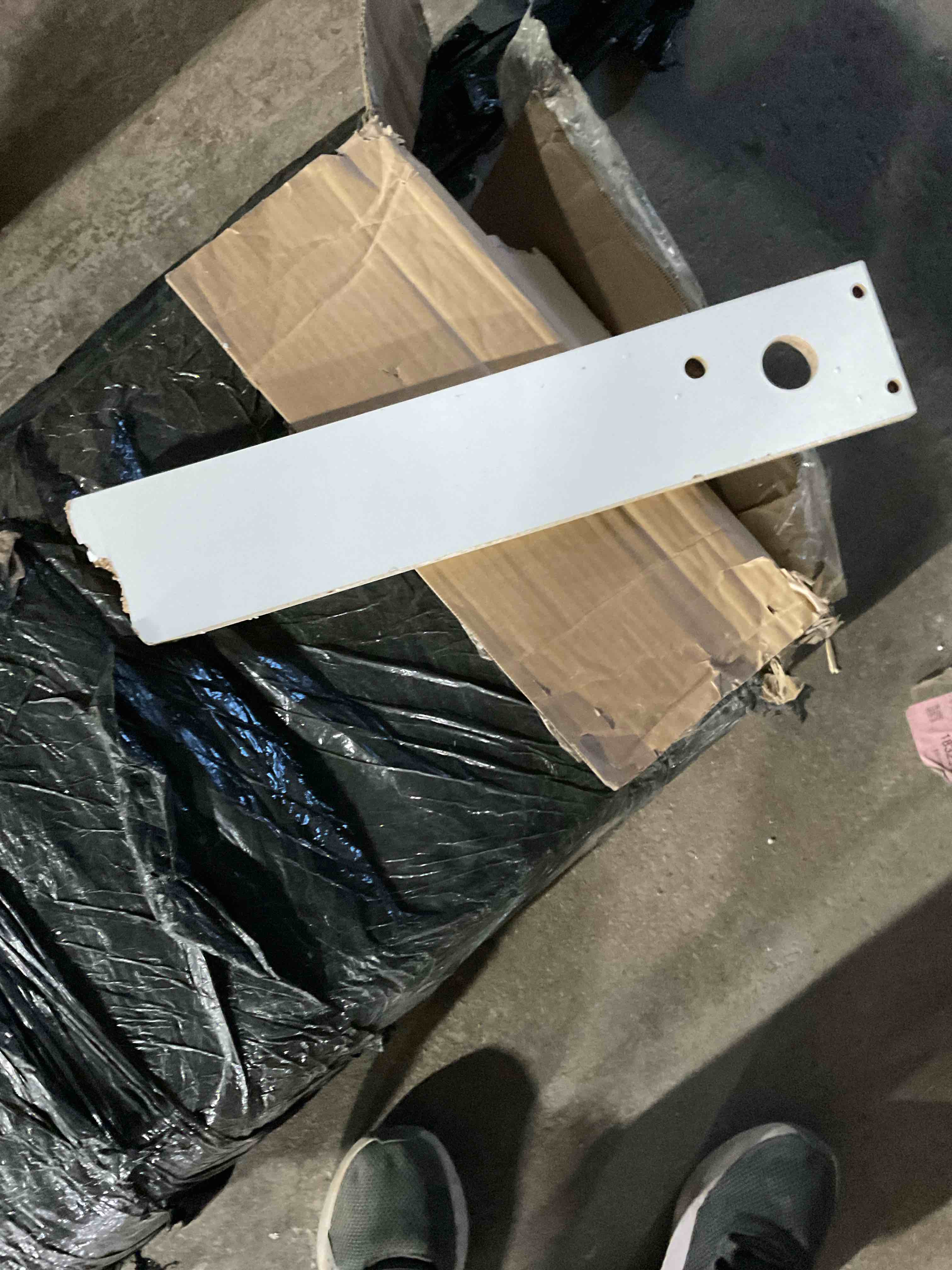 ( BROKEN PIECES) High Gloss TV Stand With Power Outlet And LED Light