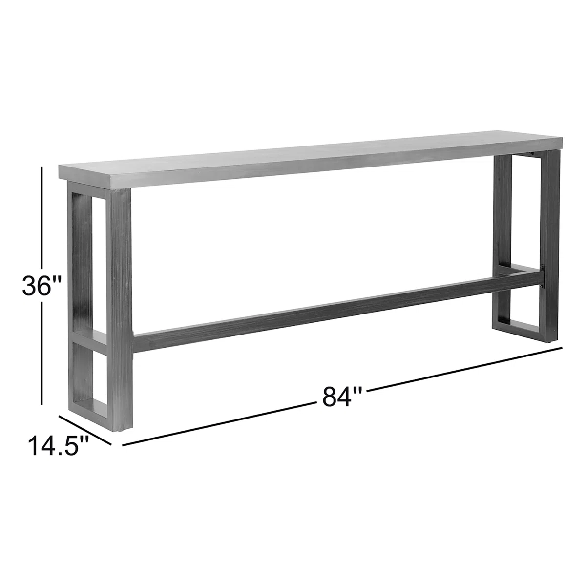 Wellman Metal Base Dining Height Pub Table