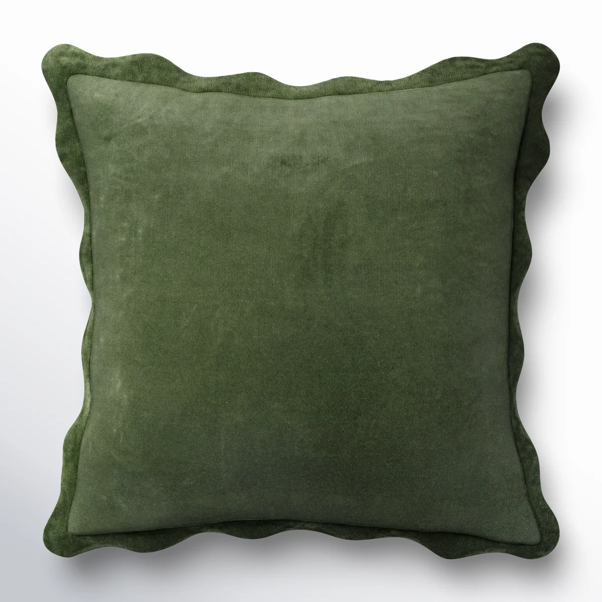 Collier Scalloped Edges Throw Pillow
