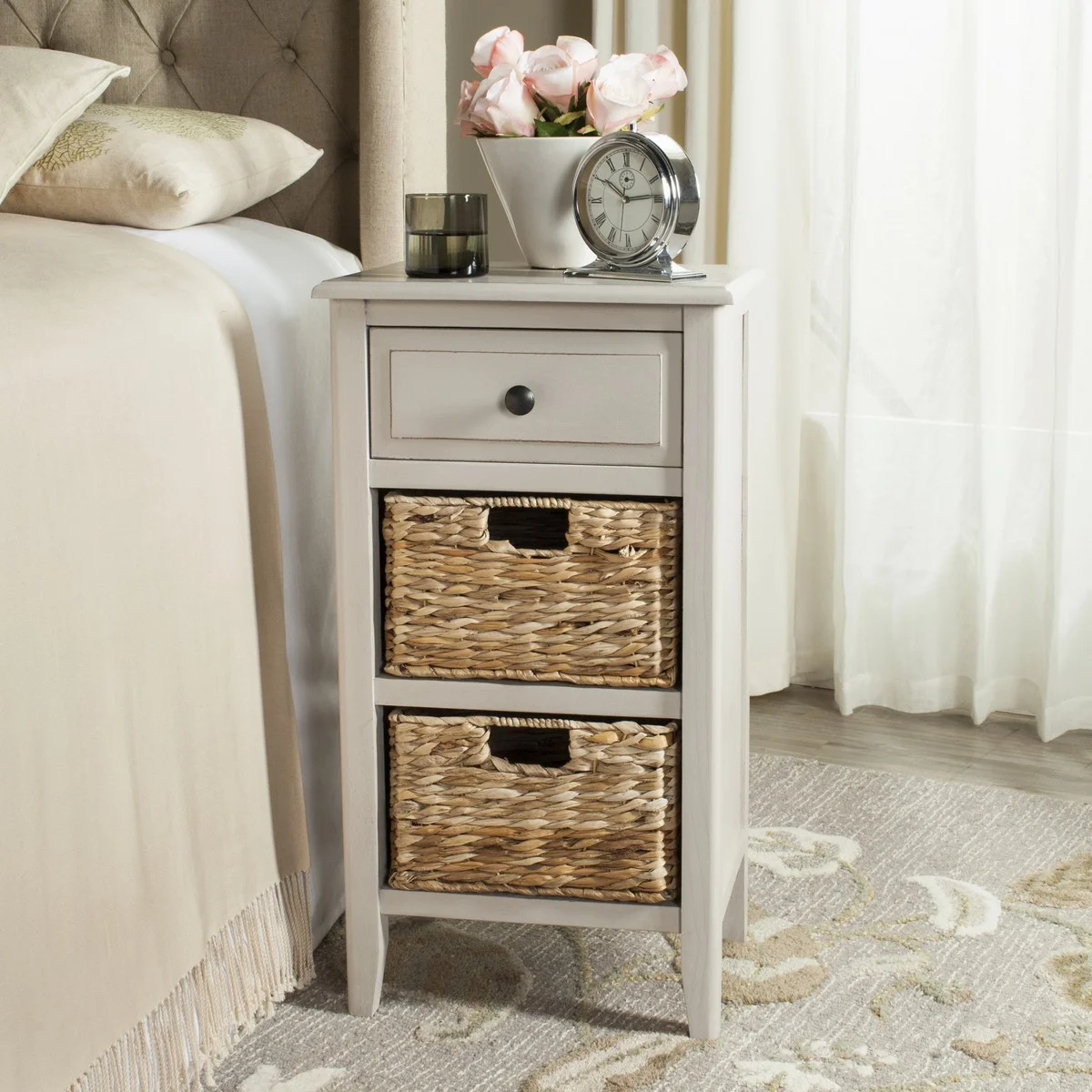 Santa Cruz End Table with Storage