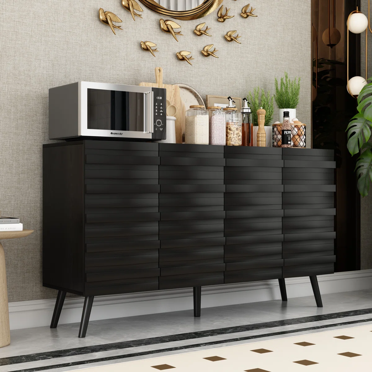 55.1”W Sideboard With 4 Door