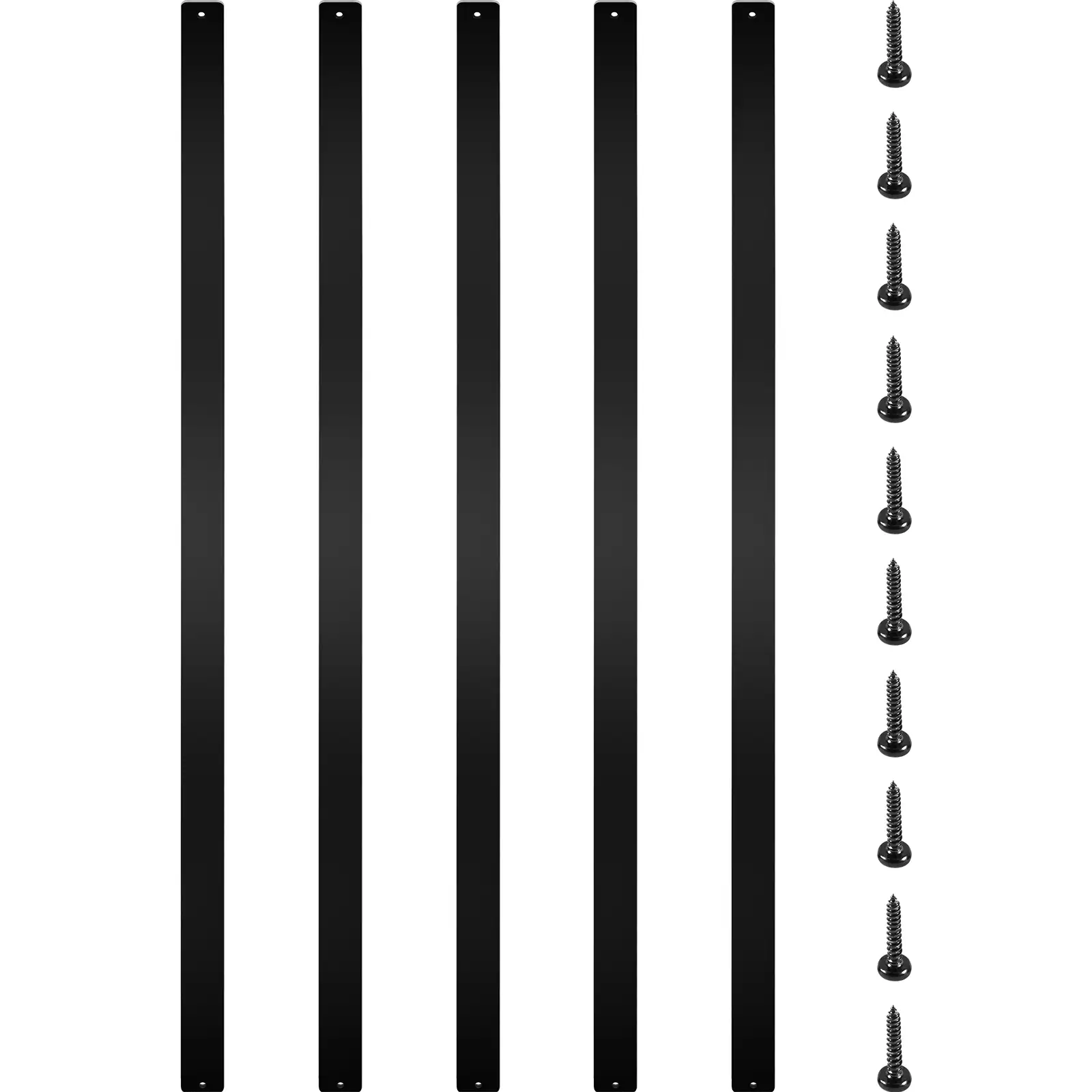 VEVOR Decking Balusters, 76 Pieces, 29.5-inch Aluminum Balusters, Model AL-BP-29.5in-76
