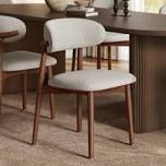 Upholstered Solid Wood Dining Chair Side Chair