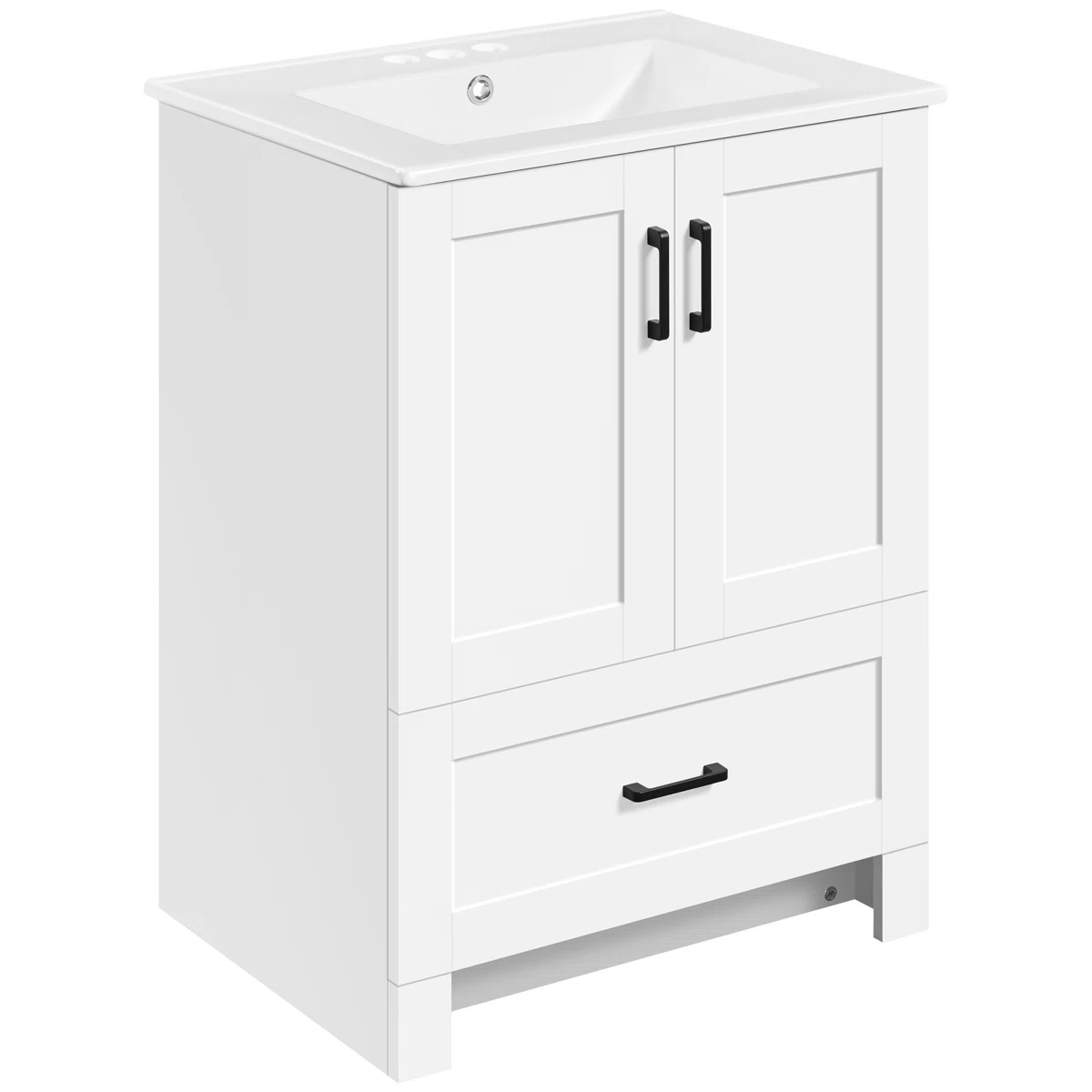 Chantasia 24.5'' Single Bathroom Vanity with Ceramic Top