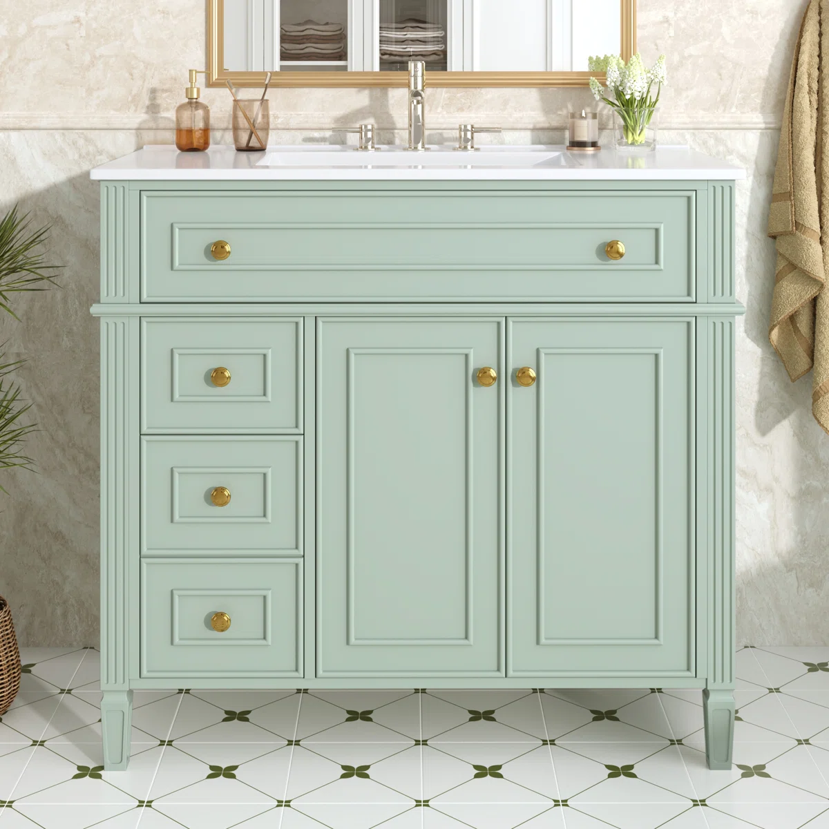 36 Inch Bathroom Vanity with Sink