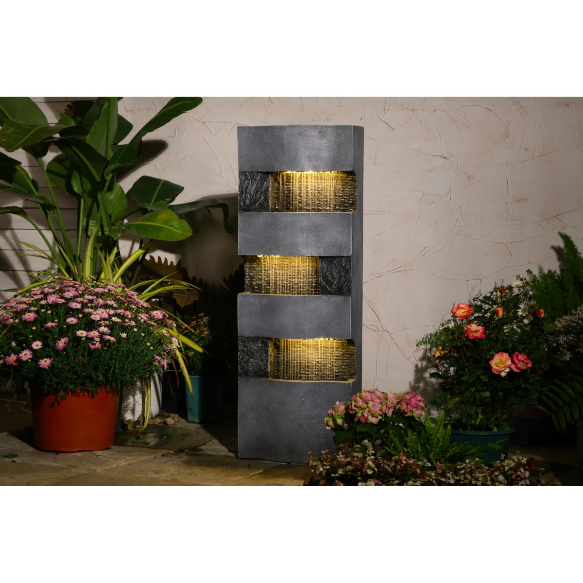 Janet Resin Foutain with Light