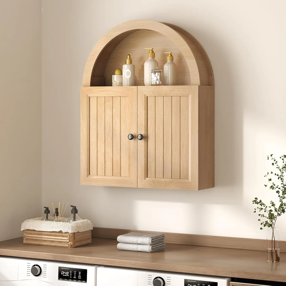 Arched Bathroom Wall Cabinet