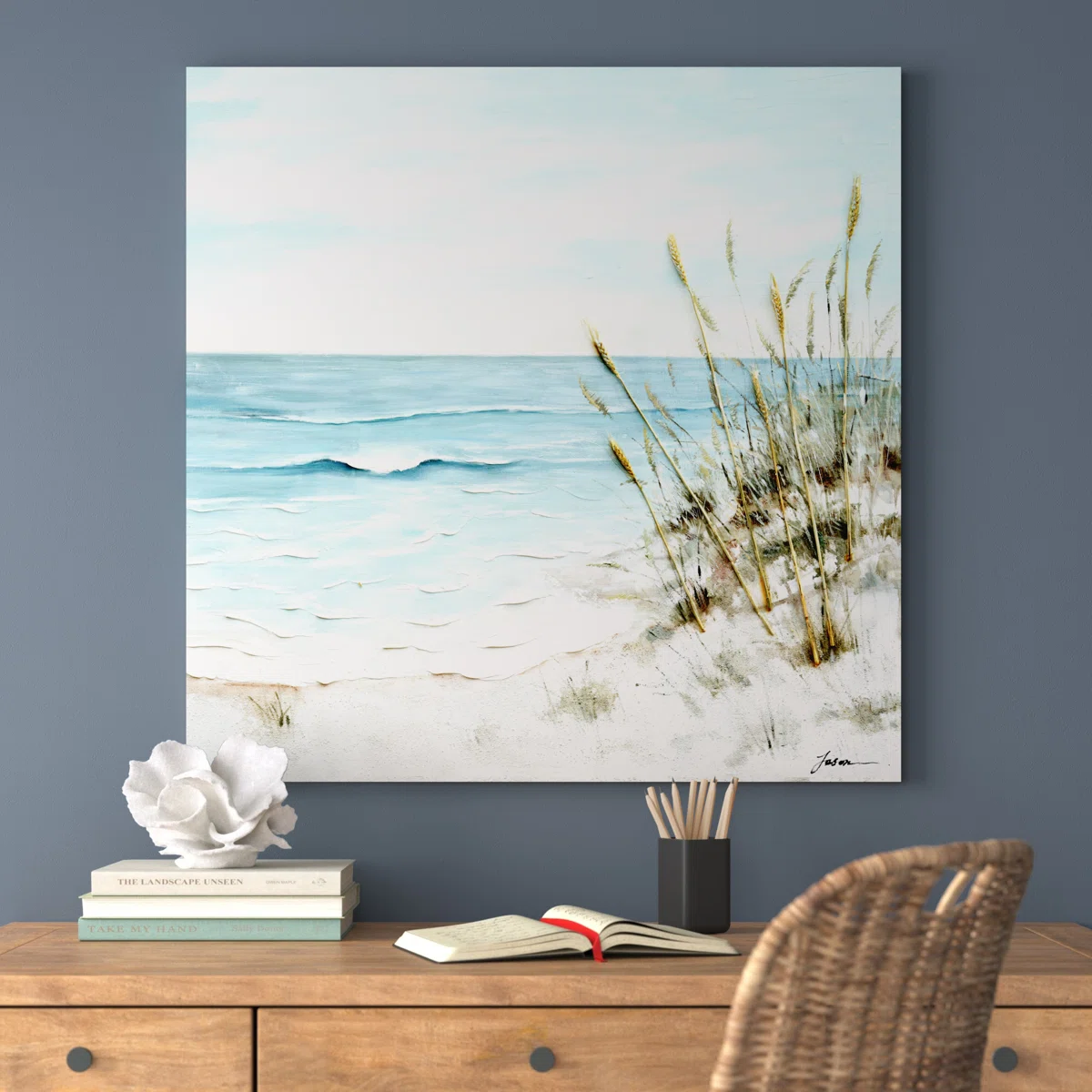Seascape - Wrapped Canvas Painting Print