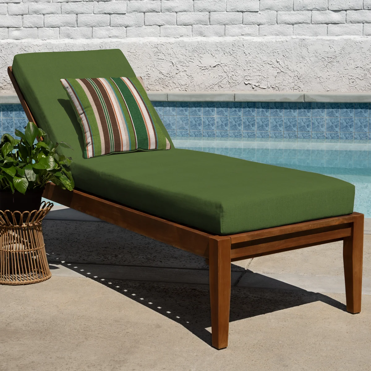 Outdoor Chaise Lounge Cushion – Weather-Resistant, Reversible, Plush Comfort - Basics by Wayfair™