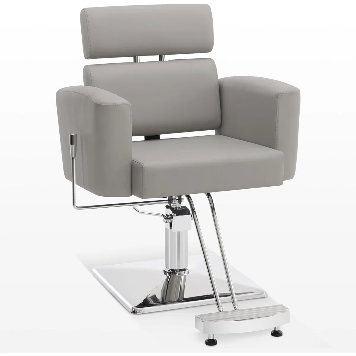 Inbox Zero Classic Barber Chair with Hydraulic Pump, Reclining Salon Chair