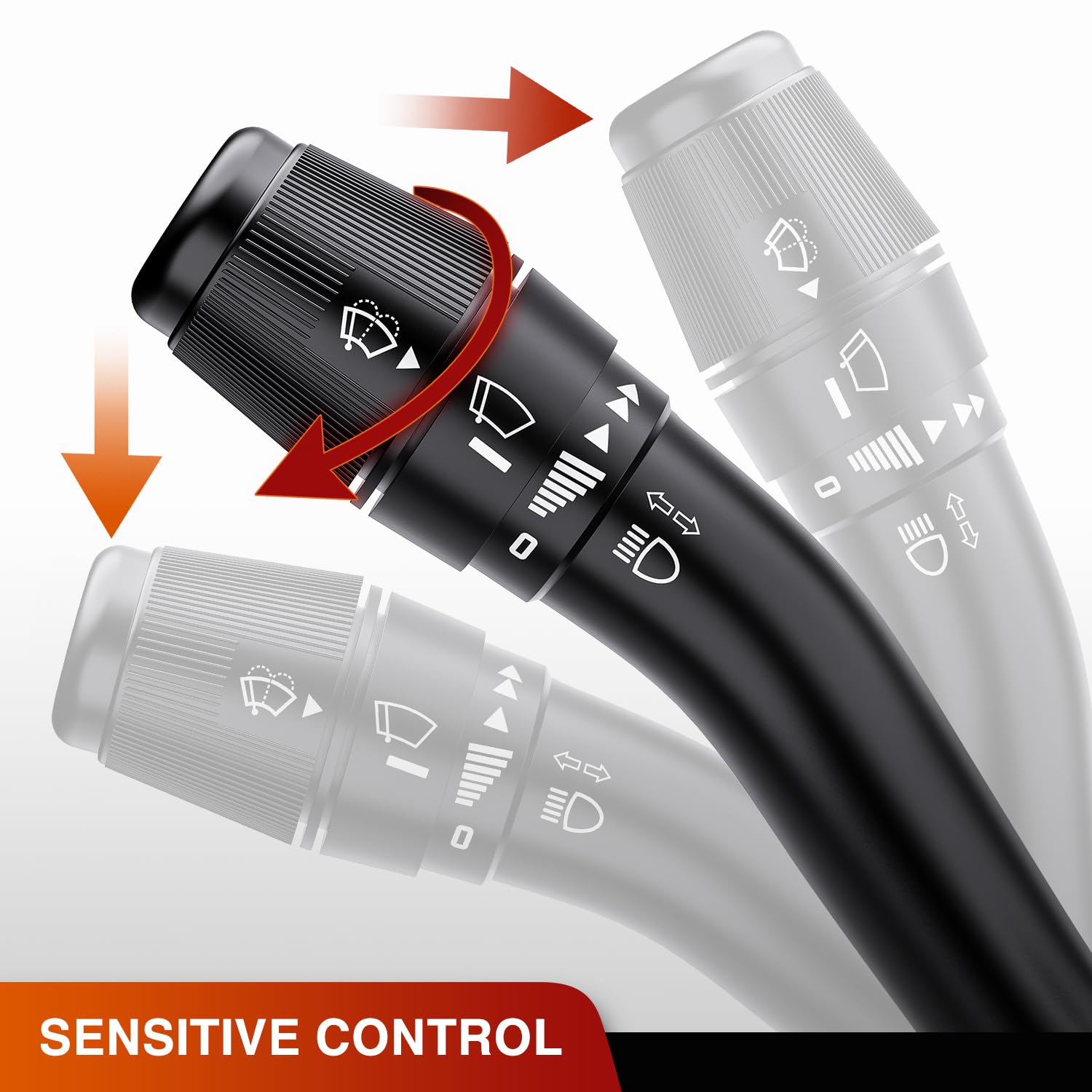 Nilight Turn Signal Switch Compatible with Ford 1999 2000 2001 2002 2003 2004 F150 1999 F250 2001 F250 F350 F450 F550 Super Duty 2000-2015 F650 F750 2002-2003 Blackwood Windshield Wiper Combination 1999-2003 Ford F150 F250 F350