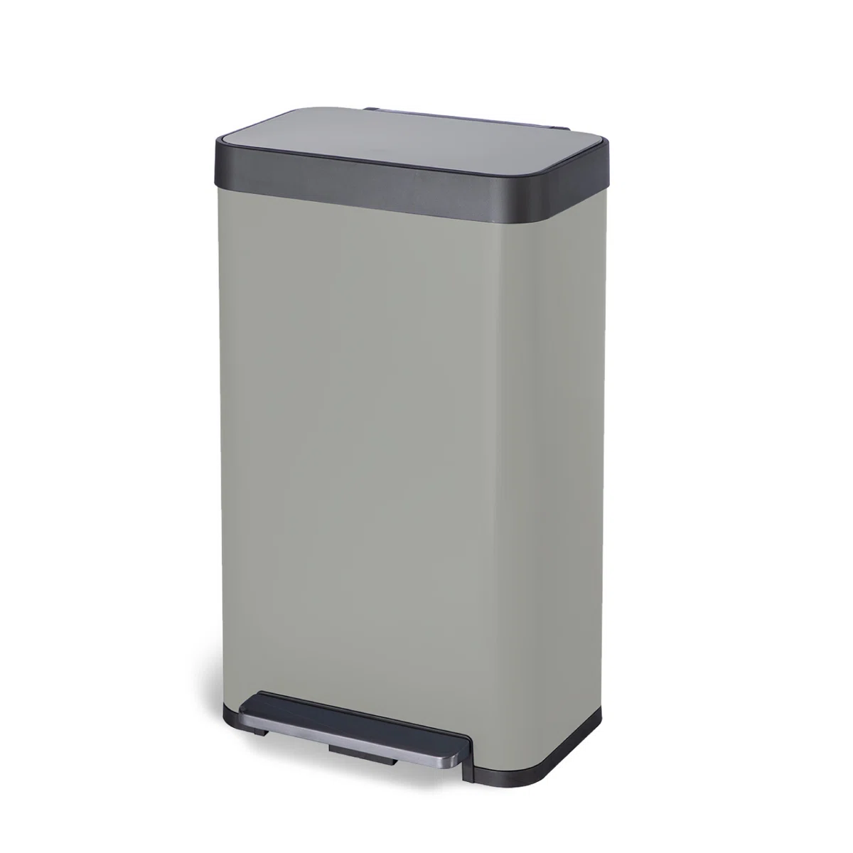 Stainless Steel Kitchen Trash Can, Large Capacity Liner-Free Design