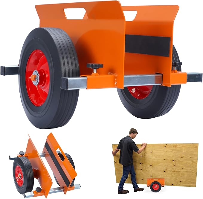 Heavy Duty Panel Dolly Cart with Solid Tires