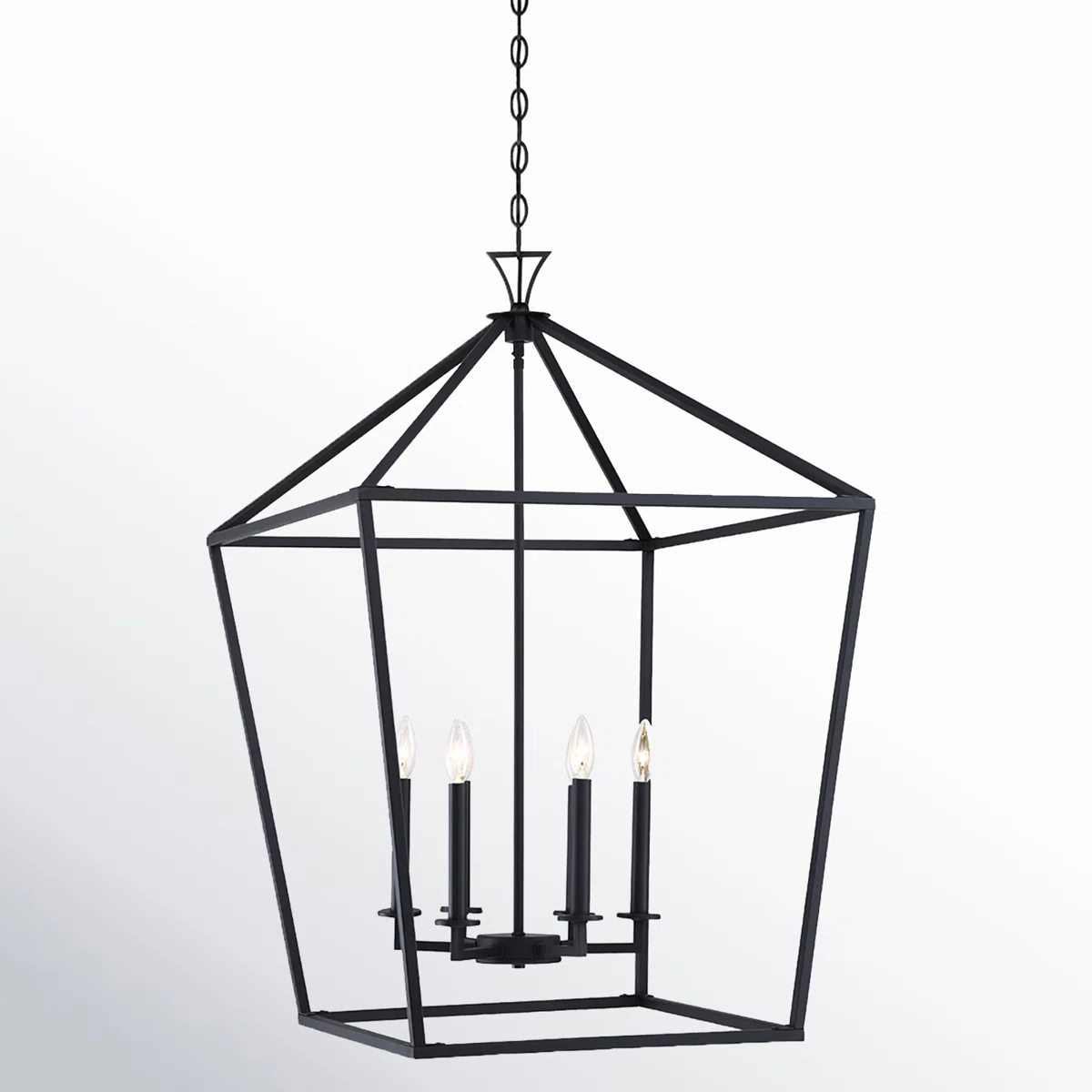 Hastings 6-Light Dimmable Geometric Lantern Chandelier