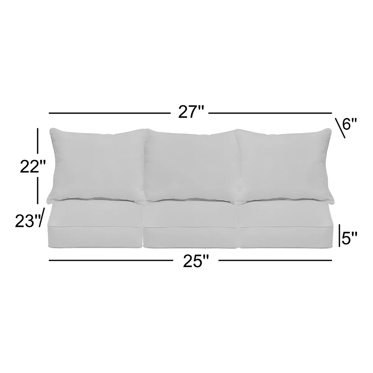 Alline Indoor/Outdoor Sunbrella Seat/Back Cushion