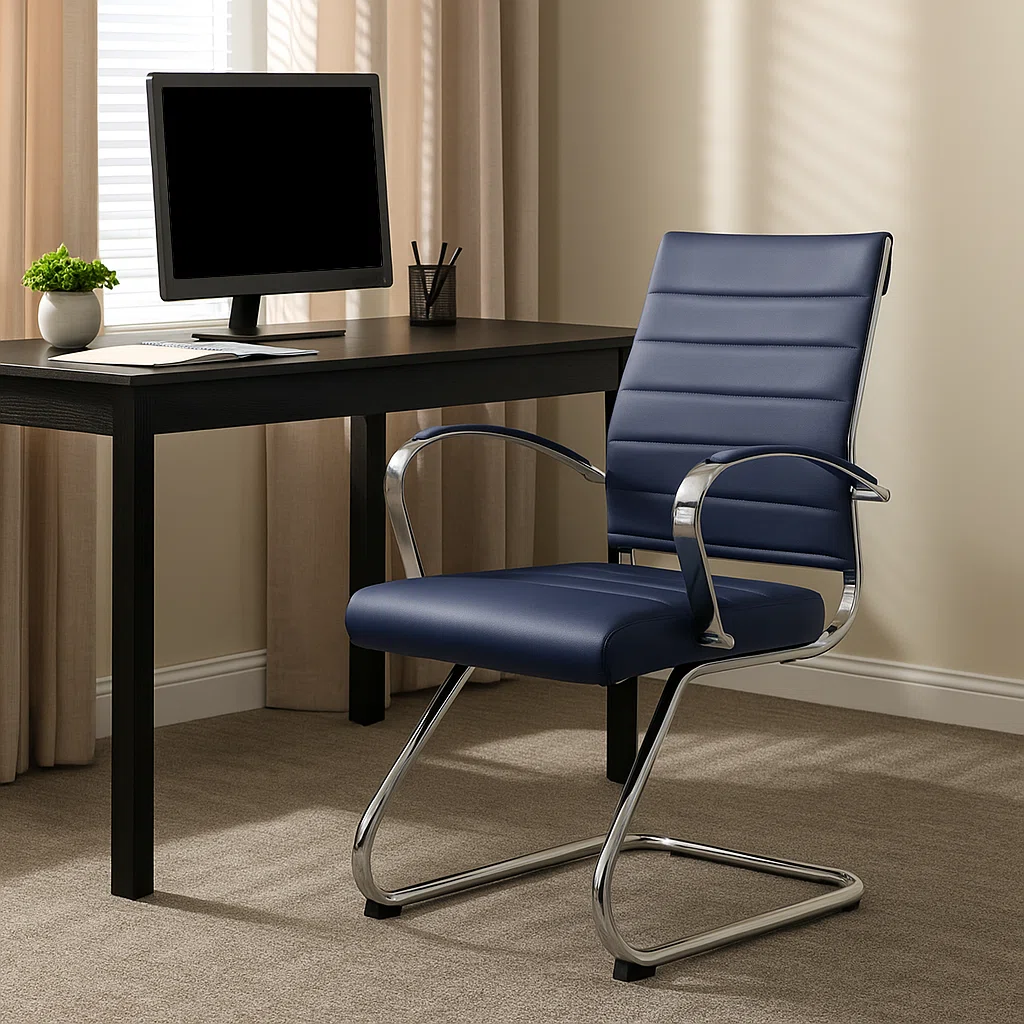 Doba Comfortable Ergonomic Executive Leather Office Chair with Lower Back Support and Steel Frame โ Modern Conference Task Chair for Home or Office