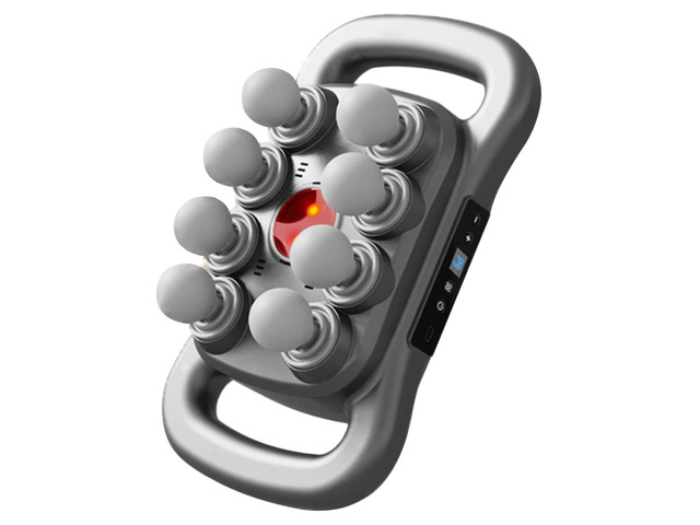 Multi head fascia gun portable massage device