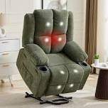 (incomplete-box 1 only)Green power recliner