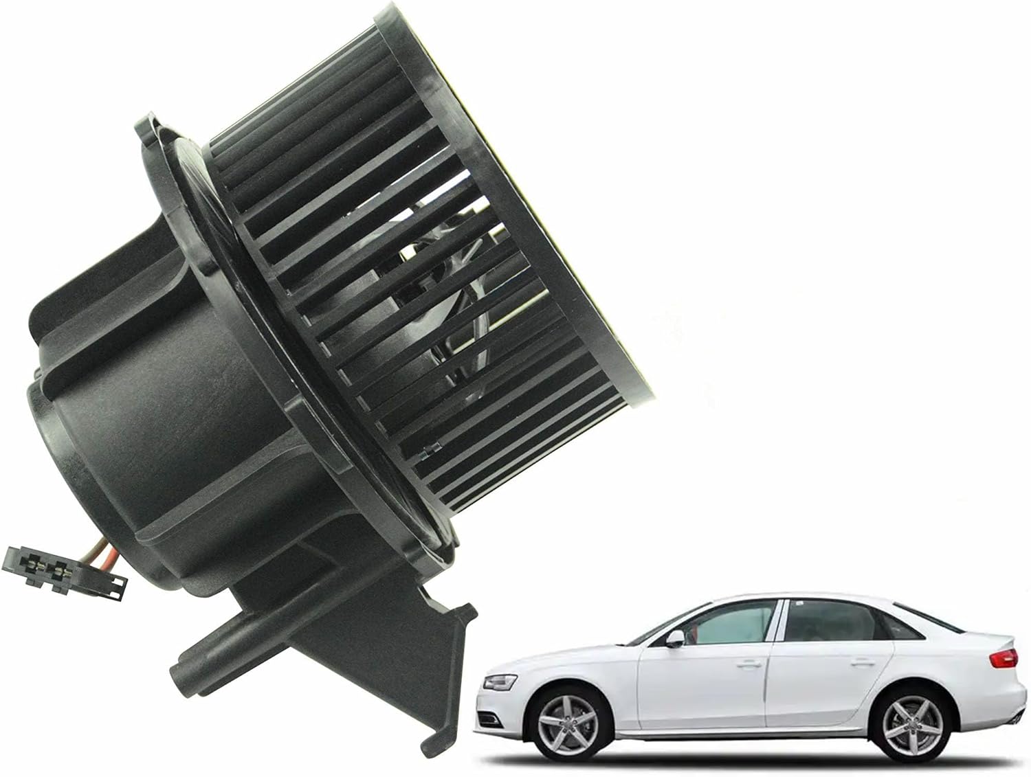 SHOWSEN PM4096X HVAC AC Heater Blower Motor W/Fan Cage Fit 2009-2012 Audi A4 Quattro Q5 2010-2012 Audi A5 S4 2008-2012 A5 Quattro S5 Replacement 8K1820021C Blower Motor PM4096X