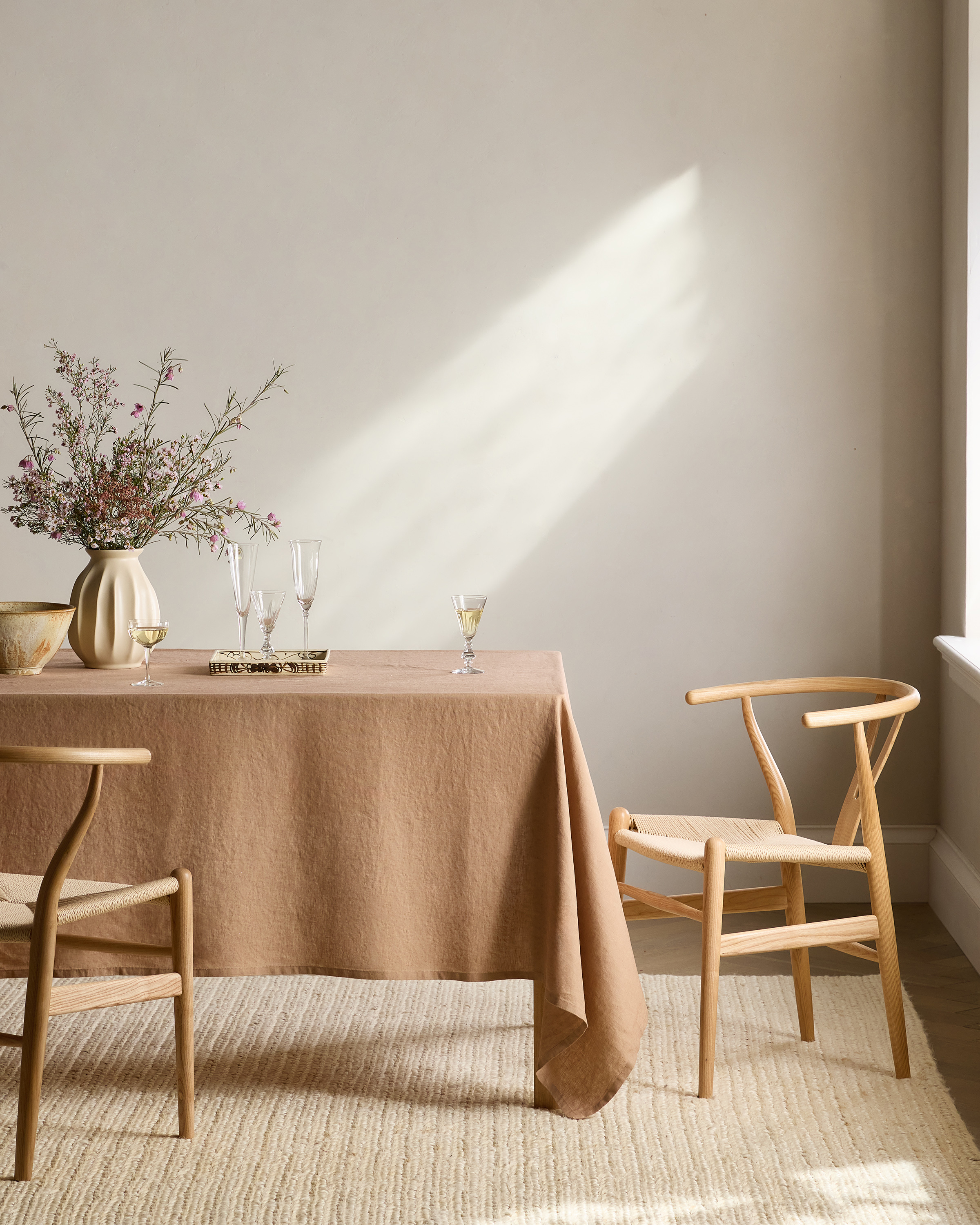 Quince Linen Tablecloth, 48x108