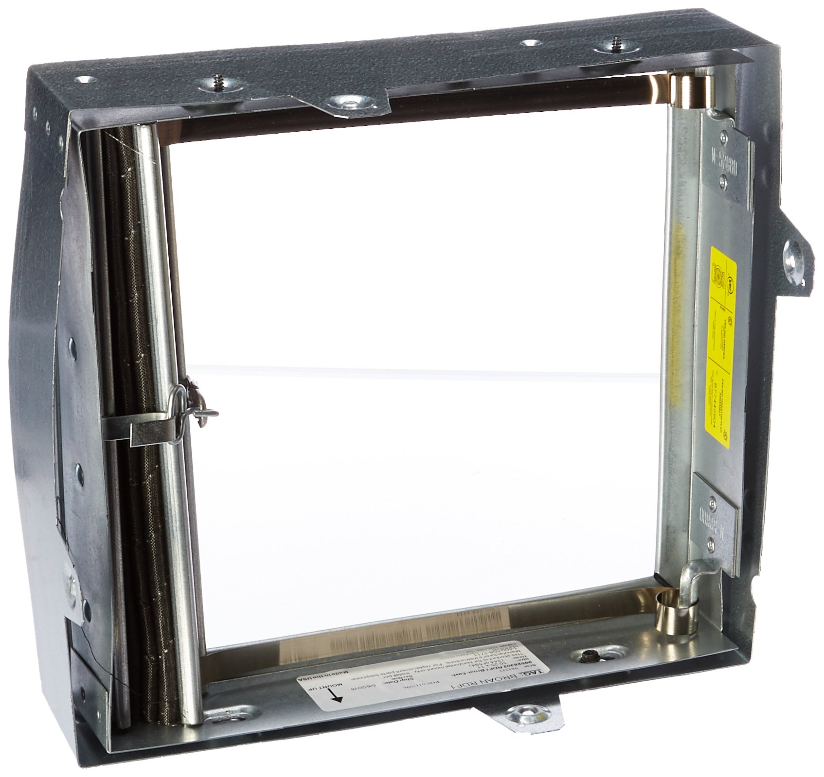 Broan-NuTone RDF1 Premium Radiation Damper For Ventilation Fans, Compatible with Broan-NuTone Exhaust Fans, Steel Frame, 10.8 x 2.9 x 11.6