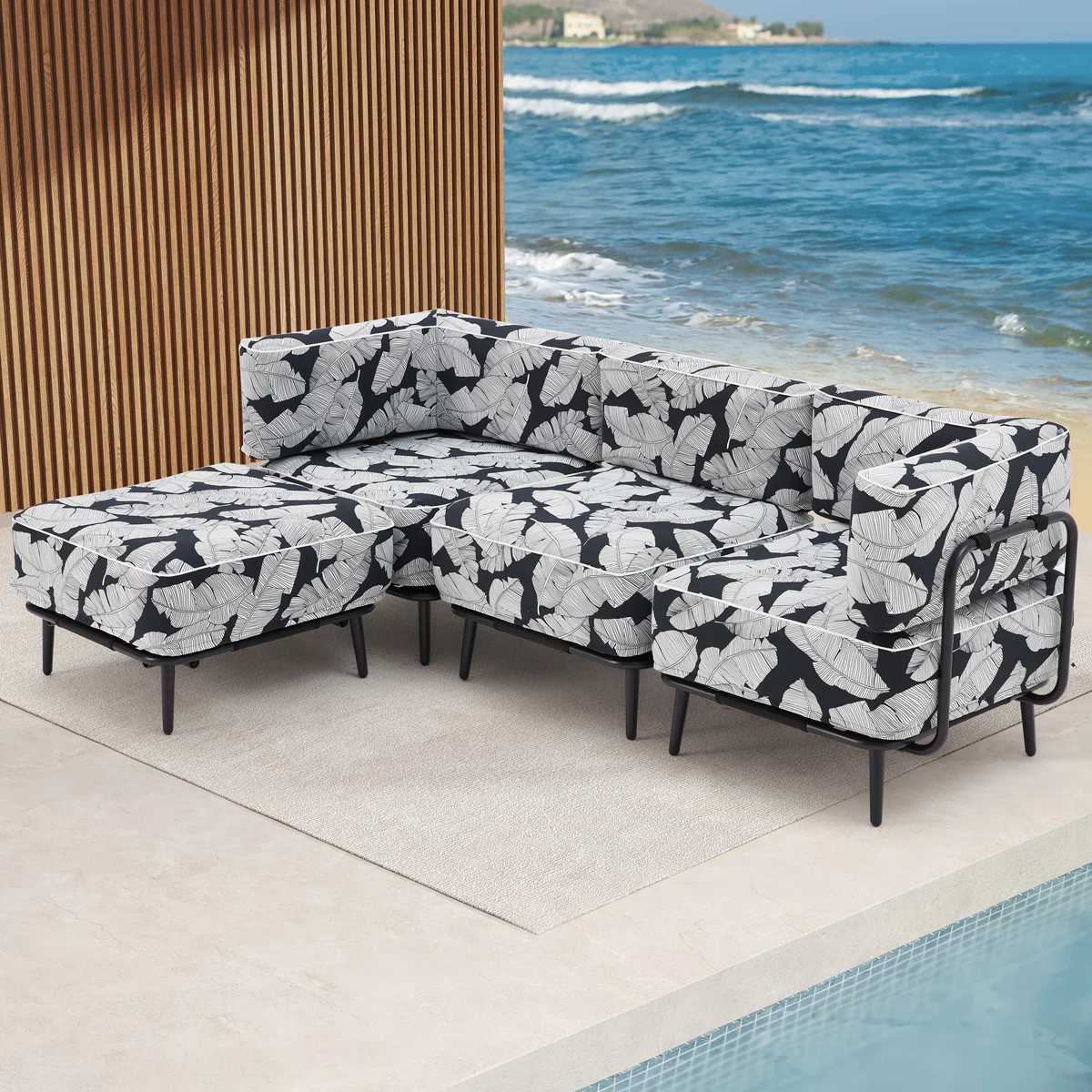 Equulei 4-Piece Outdoor Sofa Seating Group