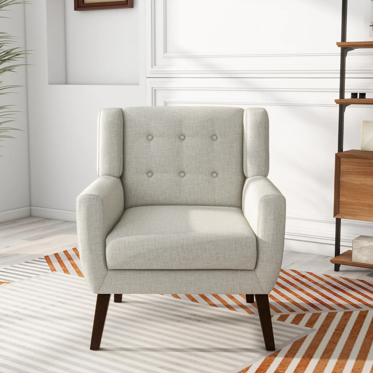 Stephanny 27.5'' Wide Tufted Armchair