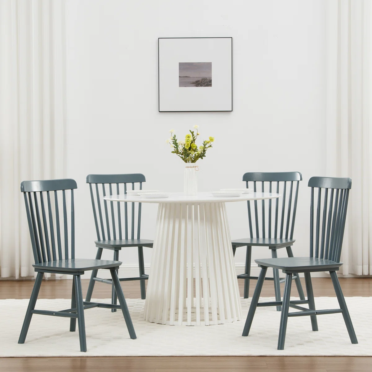 Candance Solid Wood Windsor Back Side Chair