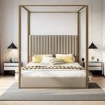incomplete.       Wyndham Upholstered Canopy Bed