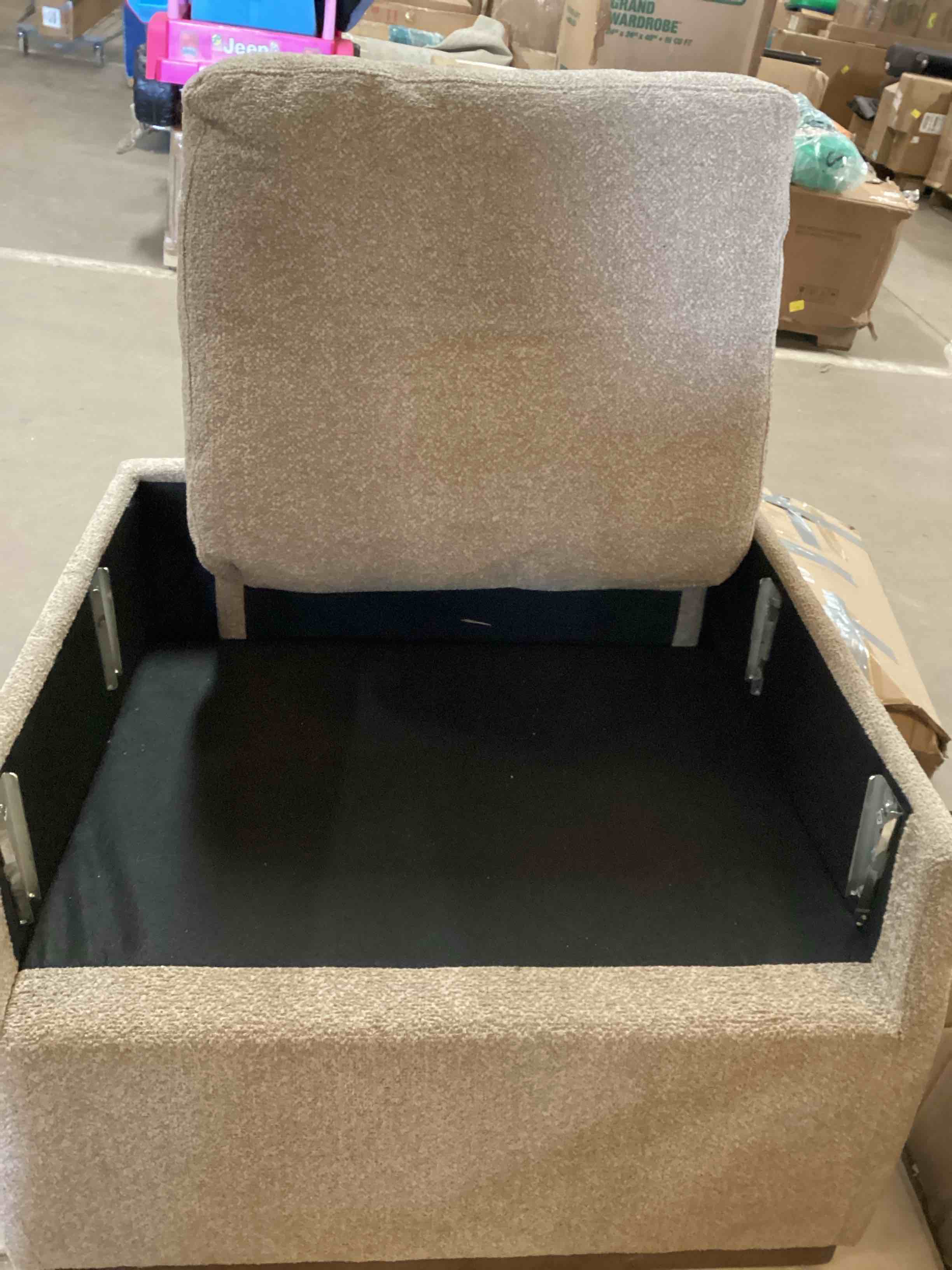 Incomplete Chair (“No cushion”)