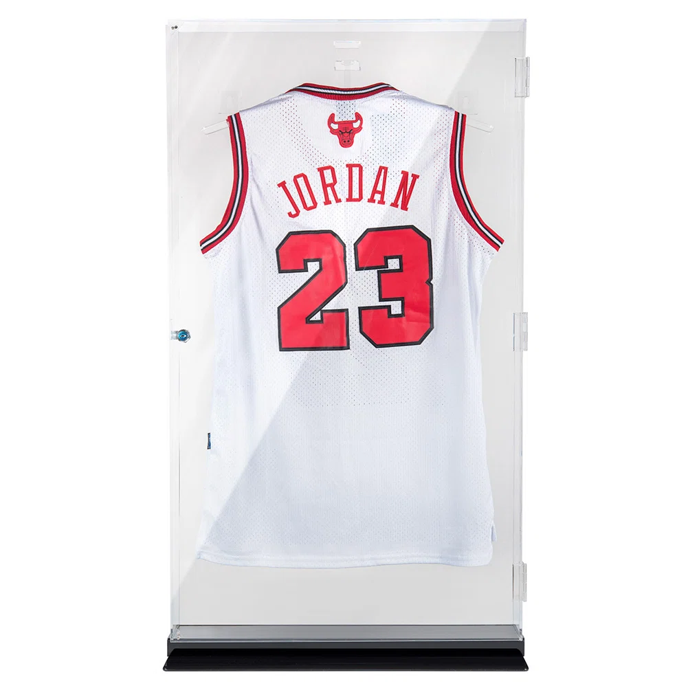 OnDisplay Lux UV Locking Acrylic Wall Mount/Freestanding Baseball/Hockey/Basketball/Football/Soccer - All Sport Jersey Display Clear Case