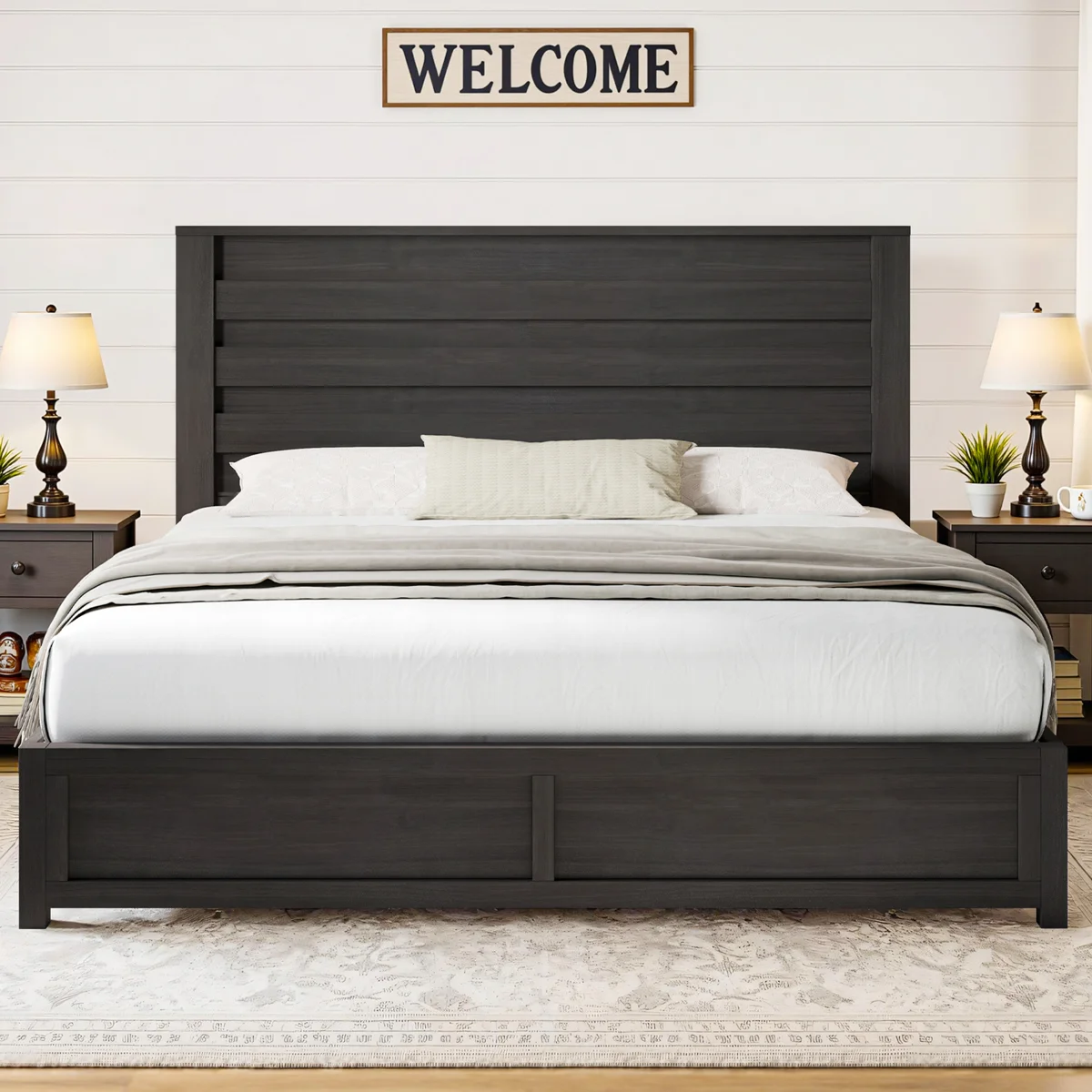 Louby 49" Farmhouse Platform Bed