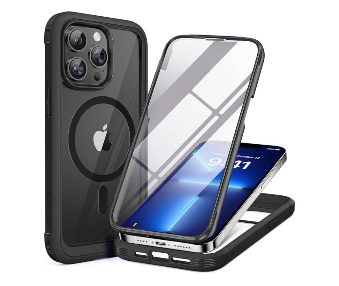 Miracase Magnetic for iPhone 13 Pro Max Case 6.7 inch, (Compatible with MagSafe) Upgrade Full-Body C