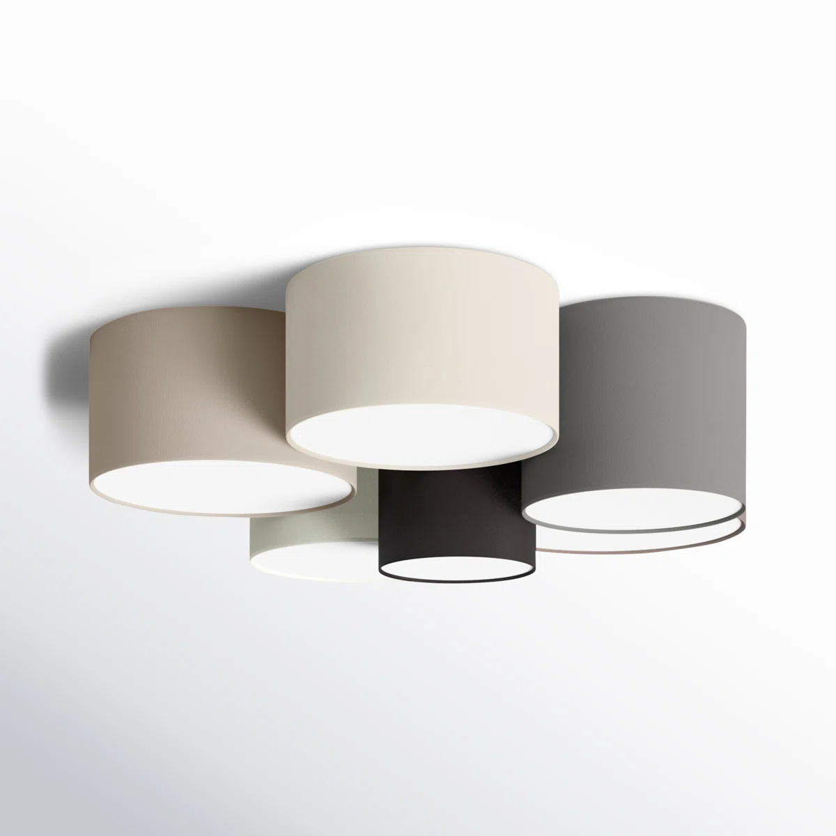 Beckman 33.15" W 6-Light Dimmable Flush Mount